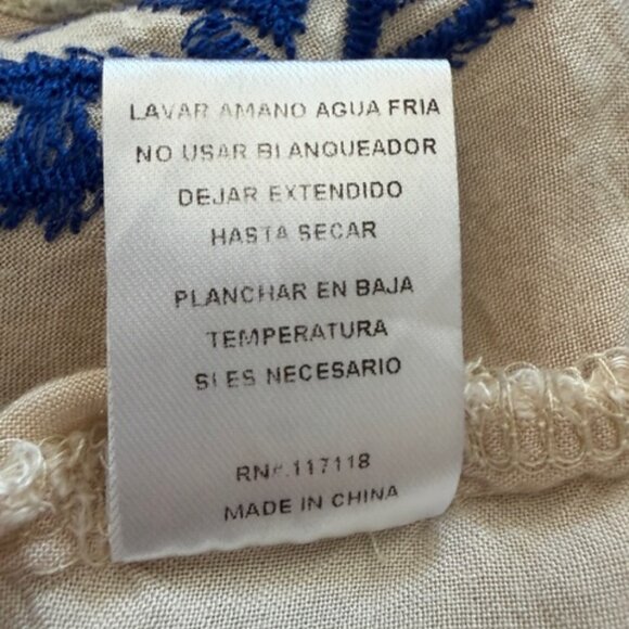 Soieblu Womens Beach Cover-up Embroidered Crochet Lace Size M Boho/Folk Beach - Picture 9 of 9